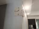 金画板客厅转角挂钟新款钟表挂画双面装饰家用液晶表挂墙纯色转角时钟 幸福时区B-12英寸/纯电池供电（356天超长续航）液晶款 实拍图