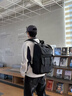 BACKSTAGE潮牌轻便双肩包男大容量初中生书包女大学生高中休闲旅行电脑背包 黑色大号 现货 实拍图