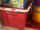 禧天龙家用收纳箱加厚衣物储物箱塑料箱大容量玩具整理箱 80L蓝色1个装 实拍图