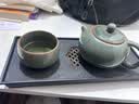 瓷牌茗茶具（cipaiming teaset） 茶具套装小套功夫茶壶便携一壶四杯家用会客泡茶器小茶台 秘色《棕把西施壶》四罗汉磁盘 实拍图