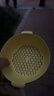 双层塑料洗菜盆沥水篮子厨房神器多功能客厅家用水果盘洗水果菜篮 青黄色 1个 实拍图