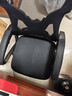 锦汐 电脑椅家用办公椅子靠背人体工学椅学习转椅老板座椅游戏电竞椅 【二代升级款】黑框黑网+乳胶 实拍图
