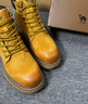 骆驼（CAMEL）王俊凯同款马丁靴高帮秋户外工装大黄靴男 GE122W7757T 金黄 40 实拍图