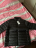 京东京造【air+零压羽绒】轻薄羽绒服男外套冬立领白鸭绒 曜石黑L 实拍图