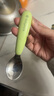 babycare儿童不锈钢叉勺 辅食勺训练勺辅宝宝餐具便携婴儿勺子 威力特粉 实拍图