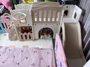 芭蕾鹿滑滑梯儿童室内家用宝宝滑梯秋千二合一家庭多功能游乐场小型乐园 城堡款组合【卡其棕】+过道+平台+画板 实拍图