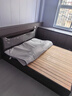 迎裕财实木床简约现代主卧家用1.5单人床出租房用1.8米榻榻米软包 灰色单床【加厚款】【店长推荐】 1.8*2米 实拍图