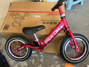 飞鸽儿童平衡车自行车滑步车男女滑行车两轮童车学步单车辐条轮酒红色 实拍图