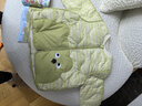 巴拉巴拉儿童羽绒服三防衣服轻薄棒球领外套男女童装秋冬装碎花萌 乖乖苹果绿-白鸭绒-208424107217 110 充绒量37g 实拍图