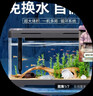 鹦鹦怪鱼缸客厅塑料中小型金鱼缸亚克力生态缸斗鱼缸家用新款智能溪流缸 40黑色专业套餐（彩灯+过滤增氧二合一） 实拍图