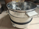 美的（Midea）电火锅 电蒸锅煮锅火锅专用锅 家用多功能烤肉锅多用途锅分体式不粘料理锅电热锅HGE28T71S 实拍图