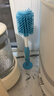 布朗博士奶瓶清洁刷360°旋转硅胶软毛 水杯/奶瓶通用 防刮伤可站立 紫 实拍图