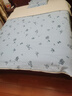 京东京造 220g牛奶绒四件套 A类秋冬加厚高克重法兰绒保暖双人床单枕套被套 1.5米床 蓝色花汀 实拍图