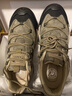 骆驼（CAMEL）踏山男士户外登山复古皮面休闲低帮徒步鞋 G14A342696 卡其 41 实拍图