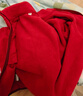 优衣库童装男童女童摇粒绒拉链茄克长袖外套夹克478141 15 珊瑚红色 160 实拍图