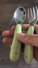 babycare儿童不锈钢叉勺 辅食勺训练勺辅宝宝餐具便携婴儿勺子 威力特粉 实拍图