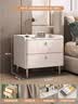 苡茉床头柜实木卧室现代家用简约2026新款轻奢小型床边柜子储物柜白50 实拍图