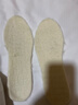 纯羊毛保暖鞋垫男加绒加厚乳胶皮毛一体羊毛100%棉鞋垫女冬季防寒 1双装-米色【100%纯羊毛】 4142码 实拍图