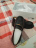 百丽情人节礼物女乐福鞋女英伦小皮鞋通勤单鞋JD007CM5 黑色-哑光 38 实拍图