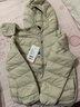 鸭鸭（YAYA）儿童轻薄羽绒服短款小童中大童连帽男女童2023秋冬洋气童装外套 米白色 150 实拍图