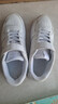 361°儿童四季板鞋男女童(3-12岁)百搭魔术贴滑板鞋小白鞋 银38 实拍图