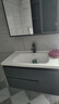 艺昕浴室柜陶瓷一体盆卫生间洗手盆洗脸盆柜组合智能镜套装洗漱洗手台 80CM轻奢灰标准款+全套配件 实拍图