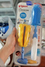 贝亲（Pigeon）奶瓶奶嘴刷套装便携多功能硅橡胶奶瓶刷+海绵奶瓶刷+奶嘴刷 EA08 实拍图