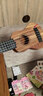 儿童玩具可弹奏尤克里里玩具仿真吉他启蒙益智乐器音乐玩具 原木色】38厘米尤克里里-送乐谱 实拍图