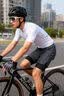 沃萨维（WOSAWE）公路车夏季骑行短裤男透气休闲骑行服自行车五分裤山地车速降套装 跨越三代-石墨灰 一体坐垫 L （适合70-80公斤） 实拍图