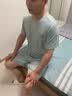 俞兆林男士睡衣100%纯棉夏季薄款短袖短裤家居服26年夏天新款大码可外穿 NSWJH-浅灰色 【亲肤纯棉100%】 XL （建议120-140斤） 实拍图