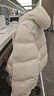 森马（Semir）90绒羽绒服女三防抗静电2025冬龟背廓形中长保暖外套109725113002 实拍图