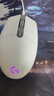 罗技（G）G102 有线游戏鼠标 白色 RGB灯效 吃鸡鼠标 绝地求生 轻量化设计 G102第二代 实拍图