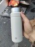 京东京造 咔哒保温杯 茶水分离Tritan杯口三段式男士女316L不锈钢 白400ml 实拍图
