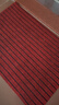 京东京造条纹拉绒入户垫 家用可裁剪除尘防滑吸水地垫进户门 红色80*120cm 实拍图
