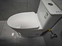 九牧（JOMOO）马桶抗菌虹吸式马桶坐便器一级水效节水快拆静音防臭坐厕11396 双旋暴风【无棱内壁】一级水效 400坑距(2515城包安装) 实拍图