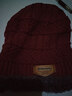 【JEEP制造商】帽子冬天针织毛线帽加绒加厚保暖防寒骑车女士棉帽 红色单帽 松紧弹力 实拍图