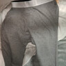 南极人男士秋裤纯棉抑菌线裤打底秋裤保暖裤单裤2条装深灰+浅灰4XL 实拍图