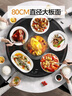 美的（Midea）小欢聚暖菜板加热板热菜板保温板 2000W电陶炉火锅家用多功能旋转餐桌转盘（圆形80CM）HBU80YH 实拍图