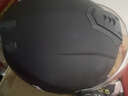 永久新国标3C认证电动车3/4头盔防雾防风保暖秋冬季摩托车骑行男女士四季通用安全帽 502双镜【亚黑】 实拍图
