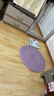 361°跳绳垫室内跳操健身垫圆形运动隔音垫减震TPE瑜伽垫加厚10mm 紫色 实拍图