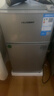 华宝小冰箱小型家用出租房用冷藏冷冻两用一级能效节能省电迷你宿舍寝室办公室二门电冰箱 【一级能效】58L银色【三天不到一度电】 实拍图