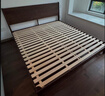 源氏木语实木双人床北美黑胡桃木美式简约卧室家具高铺板床1.8m 实拍图