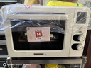海氏（Hauswirt）四代C40升级款电烤箱家用烘焙背部大风机多功能发酵一体机搪瓷内胆新年礼物 米白色 40L 实拍图