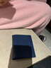 超薄迷你真皮短款小钱包男竖款羊皮驾驶证钱夹青年简约皮夹女软 蓝色镜窗超小款（不能放驾驶证） 实拍图