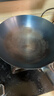 荣事达（Royalstar）章丘手工锻打铁锅圆底老式炒锅无涂层不粘炒菜锅燃气灶带盖34cm 实拍图