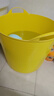 千勤儿童洗澡桶特大号加高加厚保温沐浴桶婴儿泡澡桶浴盆婴幼儿洗澡桶 黄【47.5*42*36】0-5岁 实拍图