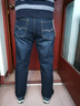 红蜻蜓（RED DRAGONFLY）牛仔裤男商务休闲时尚百搭棉质舒适微弹修身直筒男长裤子黑色34 实拍图