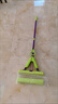 妙洁胶棉拖把27cm杆长120共2头滚轮式懒人家用一拖净免手洗海绵吸水 实拍图