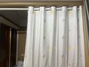 诺罗【纱帘+伸缩杆】纱帘免打孔安装简易窗帘杆子全套卧室飘窗窗纱 透光不透人纱-小花 2.1米*2米 2片 免打孔 杆伸缩范围2.1-3.1米 实拍图