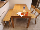 源氏木语实木餐桌北欧办公桌简约小户型家用餐桌椅组合家具 红橡木1.4米单独餐桌 实拍图
